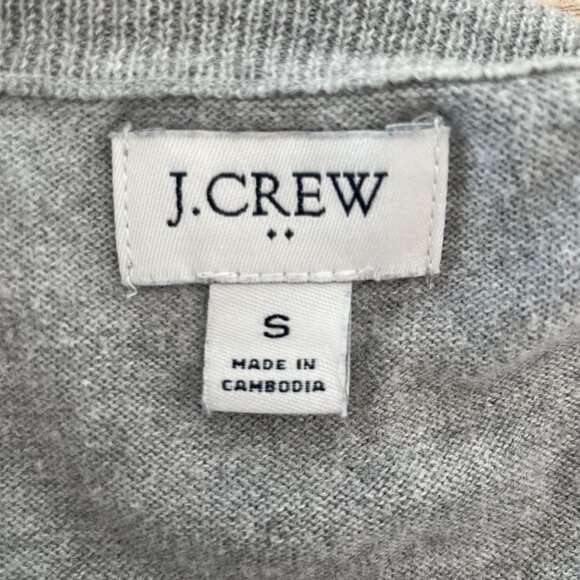 Jcrew Classic Button Up Cardigan In Heather Grey | Women’s Size Small - Picture 4 of 6